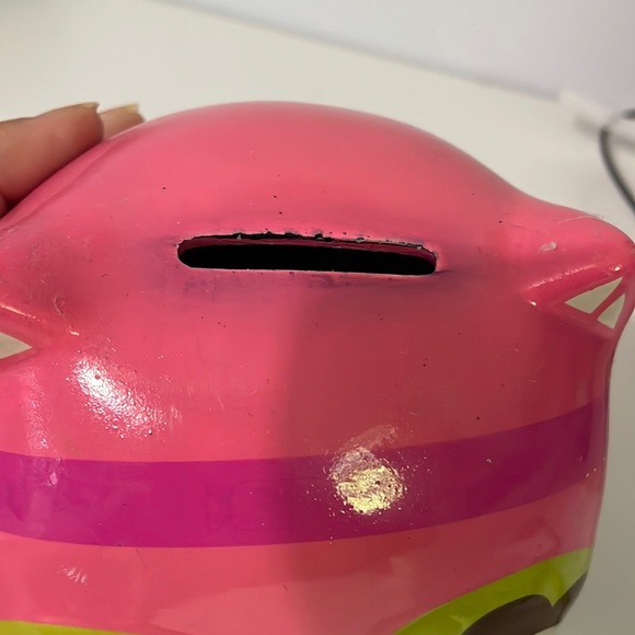 KIDS OWL CERAMIC PIGGY BANK PINK GIRLS BOYS 6.5’x5’x4’inch - Picture 9 of 17